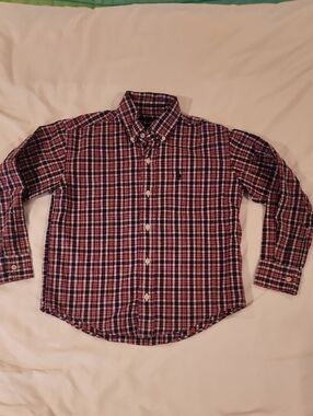Ralph Lauren Polo Plaid Button-Down Shirt - Size 6